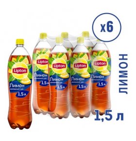 Холодный чай лимон Lipton 12х1,5л