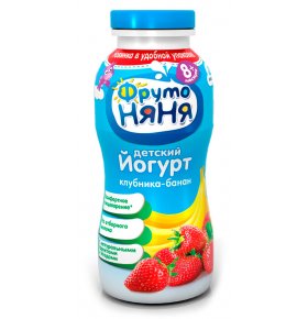 Йогурт питьевой Персик 2,5% с 8 мес ФрутоНяня 200 мл
