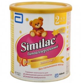 Детское питание смесь Гипоаллергенный 2 с 6-12 мес Similac 400 гр