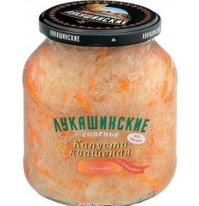 Капуста квашеная по-домашнему с морковью Лукашинские 670 гр