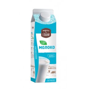 Молоко пастеризованное 2,5% Продукты из Елани 900 мл