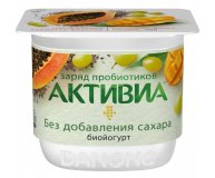 Йогурт виноград манго папайя семена чиа 2,9% Активиа 150 гр