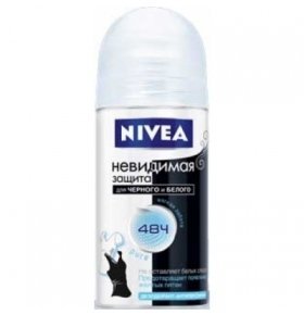 Nivea invisible pure для черного и белого 50 мл
