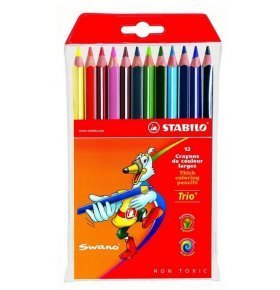 Набор цветных карандашей Trio Stabilo 12 цветов