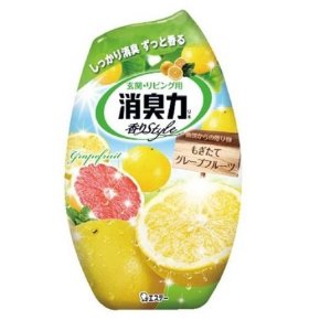 Жидкий дезодорант ароматизатор для комнат c ароматом грейпфрута Shoushuuriki 400 мл