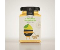 Крем-мед имбирь лимон Медовый дом 300 гр