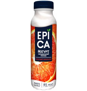 Йогурт питьевой красный апельсин 2,5% Epica 290 гр