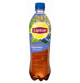 Напиток Lipton чай черный черника по-русски 1 л