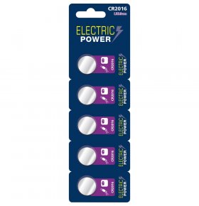 Батарейки Electric Power CR2016 5х1