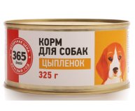 Корм для собак Цыпленок 365 дней 325 гр