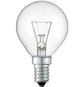 Лампа накаливания P45 240v 40w E14 прозрачная Jazzway 1 шт