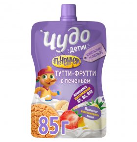 Йогурт Детки фруктовый питьевой Тутти-фрутти 2,7% Чудо 85 гр