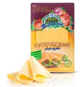 Сыр Купеческий 55% Белебеевский 220 гр