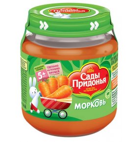 Пюре морковное Сады Придонья 120 гр