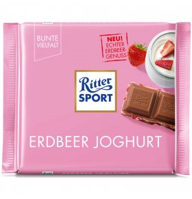 Шоколад молочный с клубникой и йогуртом Ritter Sport 100 гр