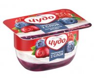 Десерт творожный Заповедные ягоды фруктовый со вкусом голубика брусника княженика 4,2% Чудо 100 гр
