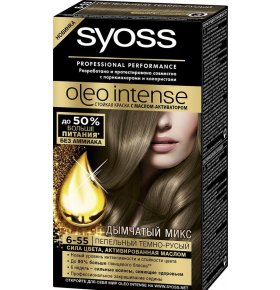 Краска для волос Oleo Intense Пепельный темно-русый 6-55 Syoss