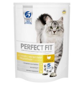 Корм для взрослых чувствительных кошек Perfect Fit с индейкой 85 г