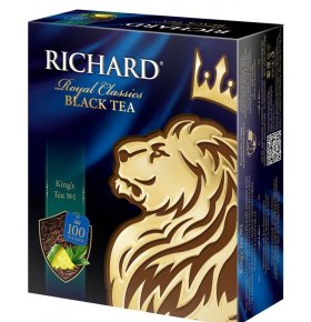 Чай черный в пакетиках King's Tea №1 Richard 100х2 гр