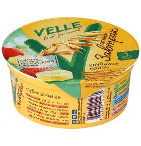 Овсяный завтрак Velle клубника банан 175 гр