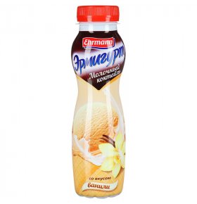 Коктейль молочный Ehrmann Эрмигурт со вкусом ванильного пломбира 4,0% 290 гр