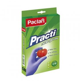 Перчатки Нитриловые размер M Paclan Practi 10 шт