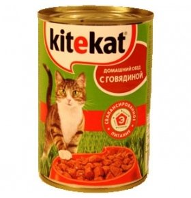 Корм для котов Kitekat говядина конcерва 400г