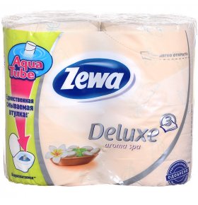 Туалетная бумага Deluxe с ароматом Арома Спа 3-слойная Zewa 4 шт