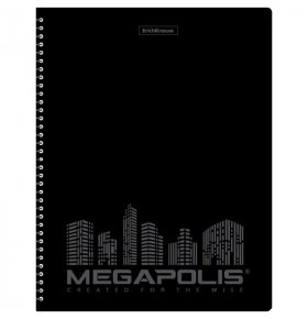 Папка с 40 вкладышами на спирали Megapolis черная Erich Krause 1 шт