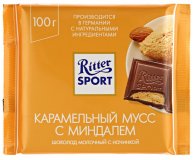 Шоколад молочный карамель-мусс Ritter Sport 100 гр