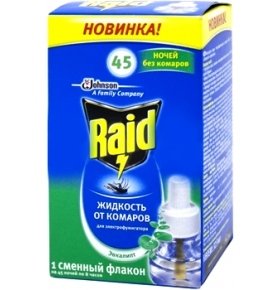 Жидкость JON RAID запаска для фумигатора эвкалипт 45 ночей 32.9мл