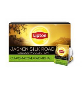 Чай Lipton Discovery Jasmin Silk Road зеленый 25х1,4г