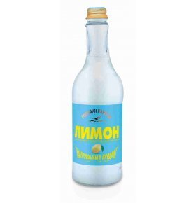 Сильногазированный безалкогольный напиток Лимон Родники Кавказа 0,5л