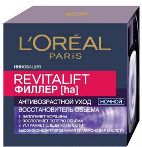 Ночной антивозрастной крем против морщин для лица Revitalift Филлер L'Oreal Paris 50 мл