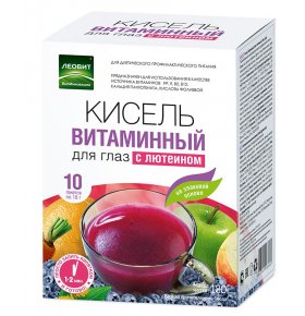 Кисель Леовит витаминный для глаз с лютеином 18г 1 пакет