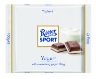Шоколад Йогурт молочный с йогуртовой начинкой Ritter sport 100 гр