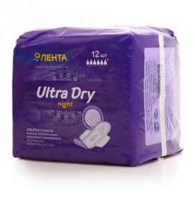 Прокладки Ultra Dry Night Лента 12 шт