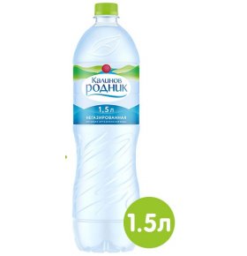 Вода питьевая артезианская негазированная Калинов Родник 1,5 л