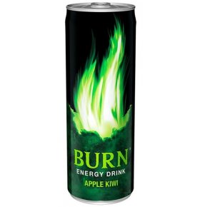 Напиток энергетический яблоко киви Burn 0,25 л