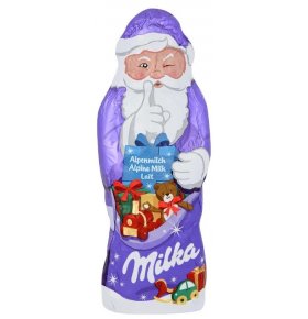 Фигурный шоколад молочный в форме Деда мороза Milka 50 гр