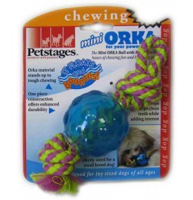 Игрушка для собак Орка мини мячик с канатиками Petstages 1 шт