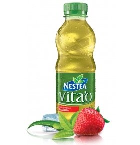 Чай холодный Nestea Vitao Зеленый клубника-алое 0.5л