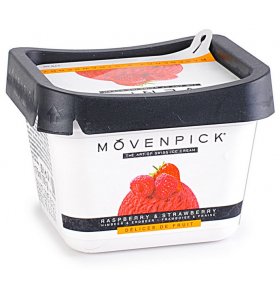 Мороженое-сорбет Movenpick малиново-клубничный 900 мл
