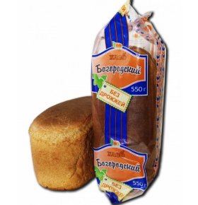 Хлеб Богородский без дрожжей в упаковке Нижнекамский хлебокомбинат 550 гр