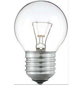 Лампа накаливания P45 240v 40w E27 прозрачная Jazzway 1 шт