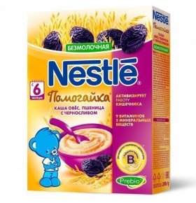 Каша безмолочная Овсяная с черносливом Nestle Помогайка 200 гр