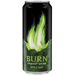 Напиток энергетический яблоко киви Burn 0,449 л