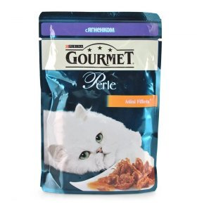 Корм для кошек Gourmet Perle с ягненком 85г
