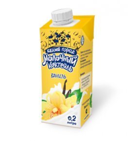Молочный коктейль 1,5% ваниль Белый Город 500 мл