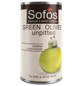 Оливки с косточкой Sofos 300 мл